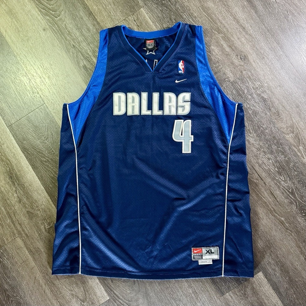 Dallas Mavericks Michael Finley #4 Nike Team Y2K Jersey Stitched Blue Men's XL